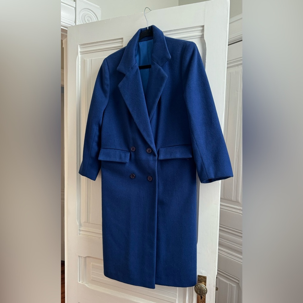 Vintage blue wool coat